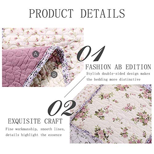Dessus De Lit Vintage Multicolore Fait Main - Taille Queen 82x92 Pouces