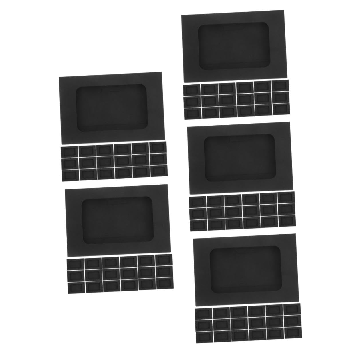 150 Pièces Lot de Enveloppes Blanches à Fenêtre Boîte de Rangement Multifonction pour Cartes Photos Monnaie Invitations pour Usage Quotidien et Fêtes