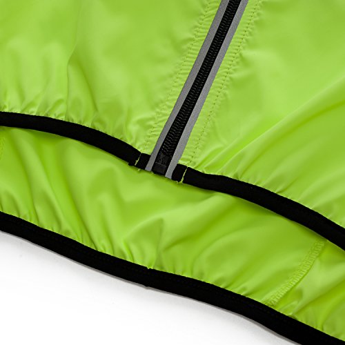 Bpbtti BTI-4513-L Men'S Hi-Viz Safety Running Cycling Vest Sleeveless Windbreaker Vests- Windproof And Reflective thumb #4