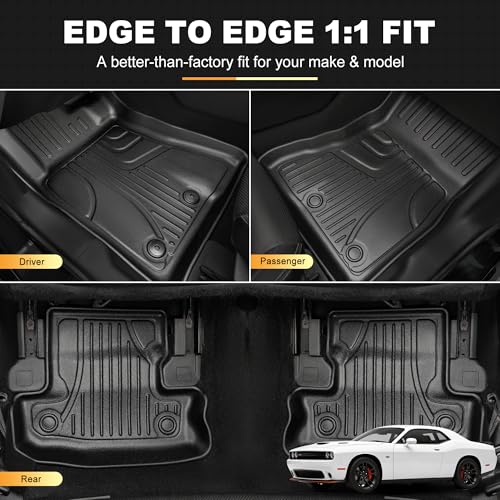 Image of Floor Mats & Cargo Liner Fit for 2015-2023 Dodge Challenger RWD