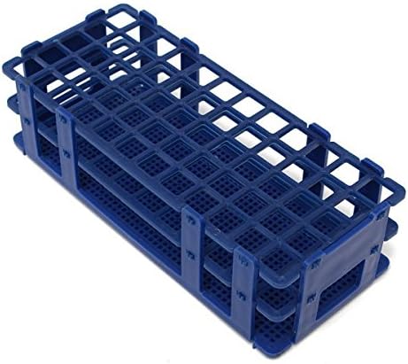 DIY New 3 Layers 60 Holes Plastic Test Tube Rack Holder ( blue Color )