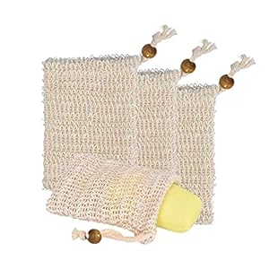 Exxydirect 4er Seifensäckchen Sisal Badeknäuel Set