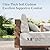 Sophia & William HDPE Patio Furniture Set?Modern Outdoor Sectional Sofa Set with 9.8" Cushions and 43.5" Wood Grain Coffee Table, Deep Seating Outdoor Conversation Set for Backyard(Beige, 5 Pieces)