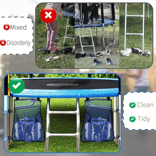 Support latéral extra large pour trampoline et sac de camping avec fermetures réglables