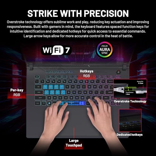 Image of ASUS ROG Strix G16 16'' WUXGA 165Hz Gaming Laptop, Intel Core i7-14650HX, NVIDIA GeForce RTX 5060, RGB Backlit Keyboard, 64GB DDR5 RAM, 3TB Storage(2TB SSD&1TB Docking Station), Win 11 Pro, Gray