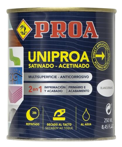 Uniproa al agua. Imprimación multiadherente todoterreno. Blanco. 250 ML.