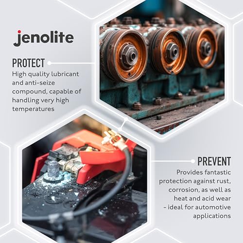 JENOLITE Anti-Seize aus Kupfer – 400 ml (beständig gegen hohe Temperaturen, schützt vor Korrosion und Anfällen, verhindert Bremsenquietschen)