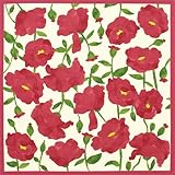 [のれん工房] 風呂敷 ふろしき 大判 ネコ エコバッグ 75cm 花柄 北欧 洋風 綿 コットン タペストリー 法事 お歳暮 花柄 北欧 洋風 綿二巾風呂敷 ブリアンテス レッド 42900