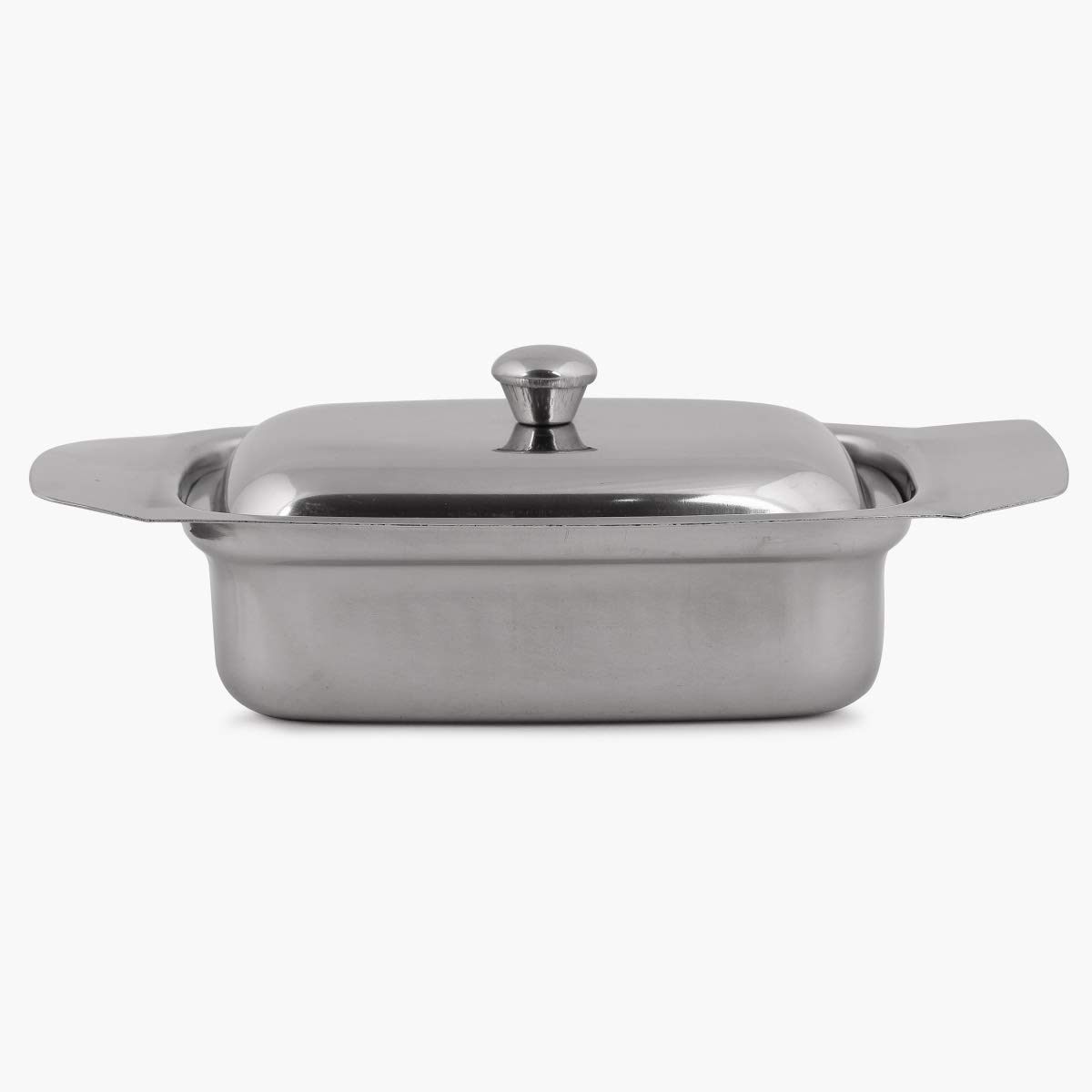 Home Centre |Glovia Stainless Steel Butter Dish|SS Accessories|Storage and Containers|Containers and Jars|Silver 1