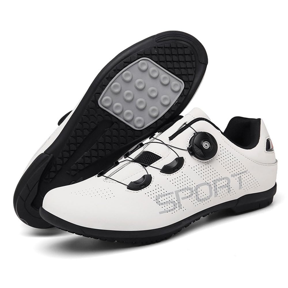 Scarpe Ciclismo Strada Uomo Senza Attacchi, Scarpe MTB Uomo Donna, Unisex Equitazione MTB da Ciclismo da Bici, Suela de Goma, 36EU-47EU
