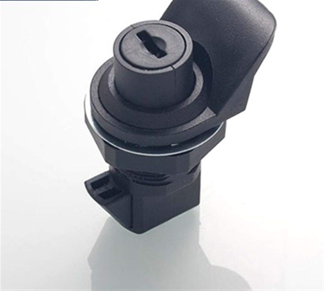 Générique Serrures de quincaillerie de Porte Armoire de Commande de Verrouillage de Porte en Nylon Boîte de Distribution de Verrouillage poignée Cabinet Cam Lock for Cabinet Bricolage