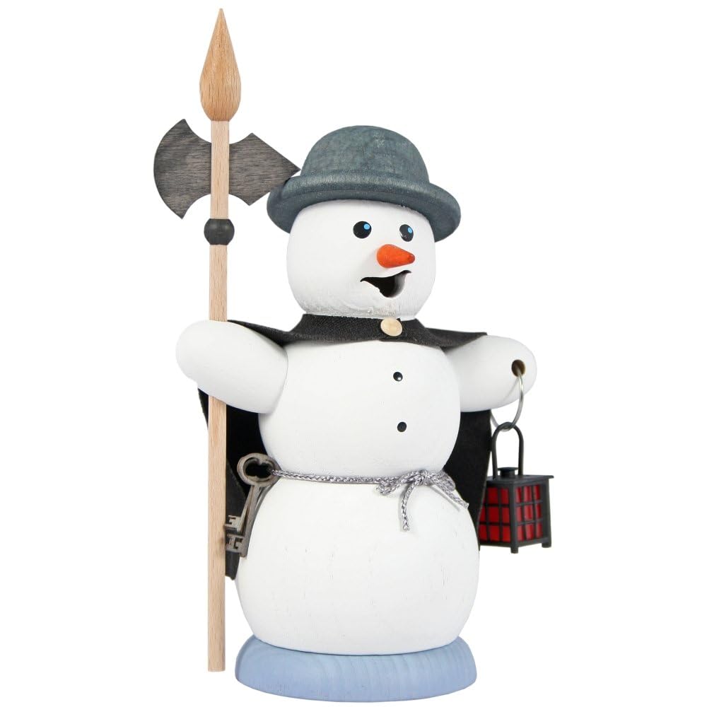 Kuhnert Bonhomme de Neige en bois d'Erzgebirge fait main