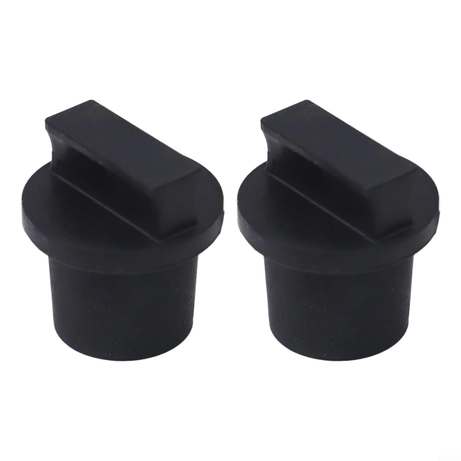 Water Rowing Machine Tank Rubber Stopper Sealing Drain Black Waterproof Accessory 2 Pack