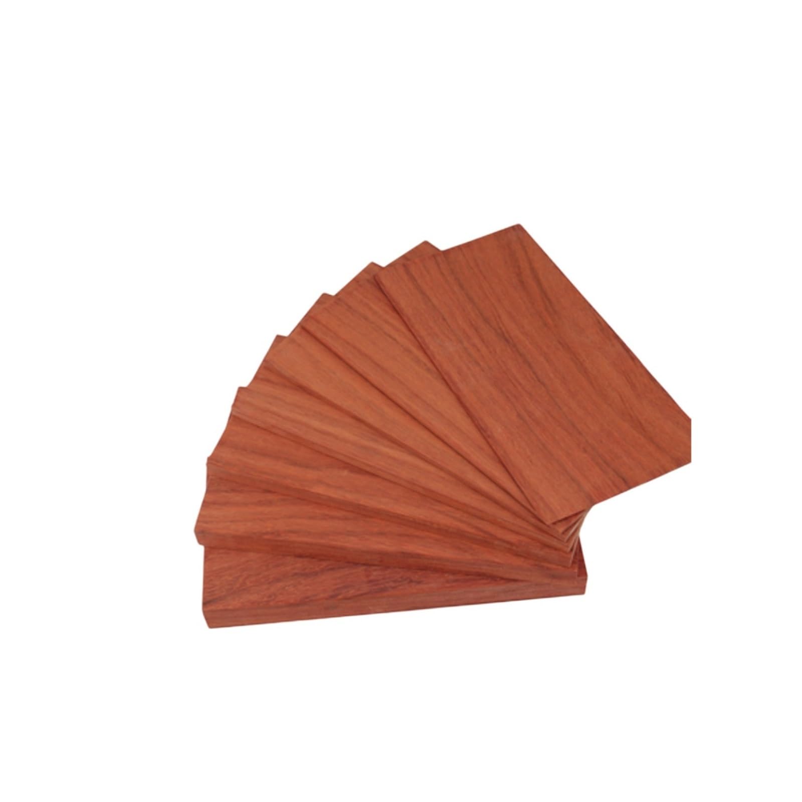 Tablas de madera sin tratar Bloques De Madera Sin Terminar, Tablero De Madera De Peral Rojo, 200 Mm X 100 Mm, Espesores Múltiples, Paquete De 5(5mm)