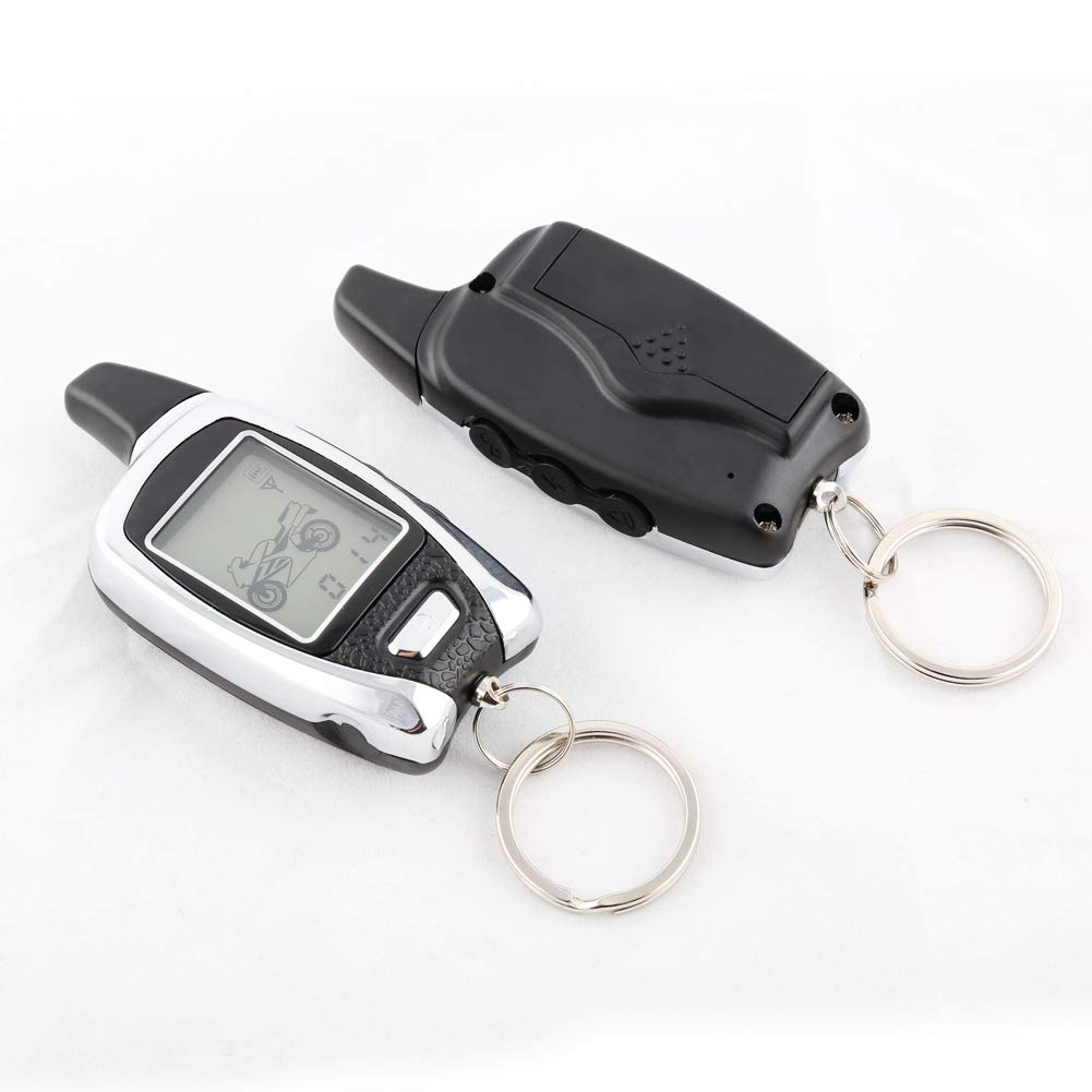 Easyguard EM209 2-Wege-Motorrad-Alarmanlage mit Fernbedienung Motorstart-Mikrowellensensor, farbiges LCD-Pager-Display, Stoßsensor, Näherungssensor inklusive Universalversion 12 V Gleichstrom