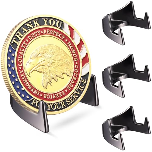 Soporte para monedas pequeñas metálico Yaocom pack 4 miniatura 1