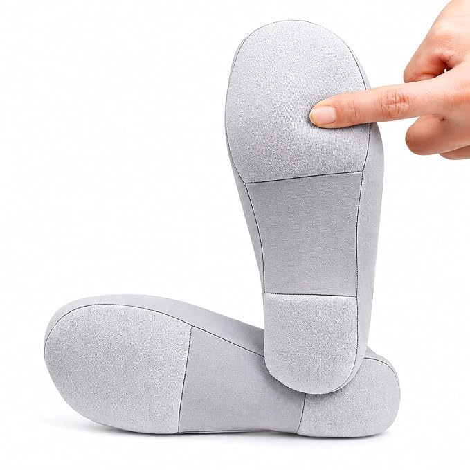 Foam Socks for Women | No-Show Liner Socks | Ultra Low Cut Invisible Socks | Non-Slip Grip Cotton Flat Socks | Free Size | Pack of 1 Pair | Multi-Colour-image-32