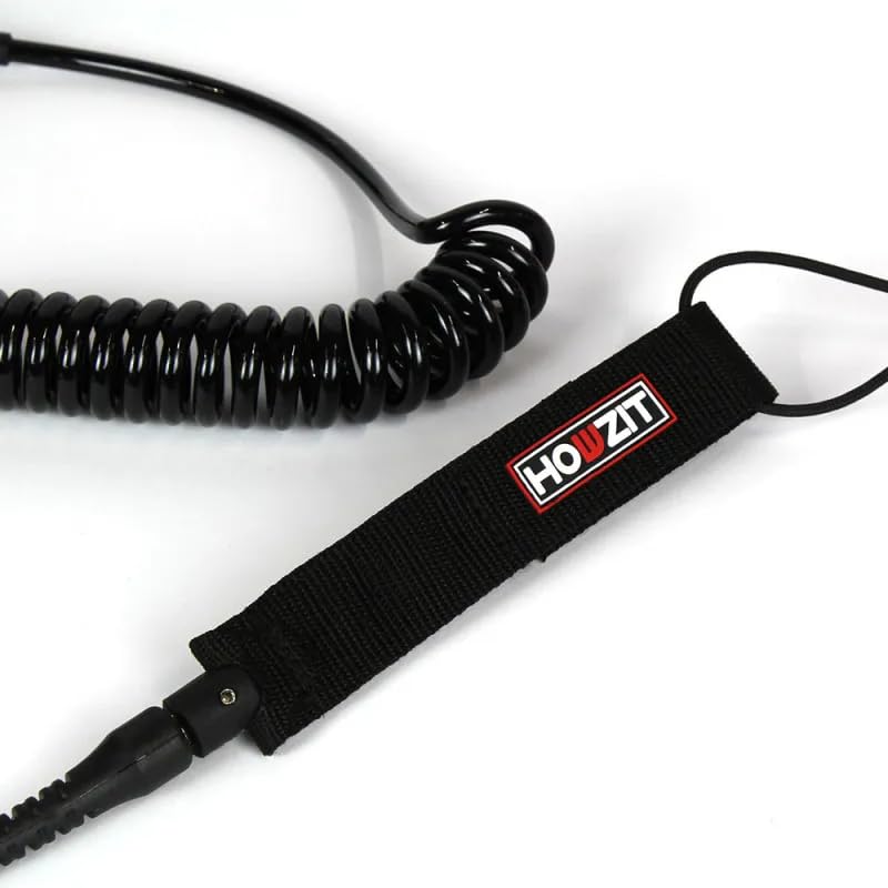 Leash DE WINGFOIL Cintura Coil Howzit Nero