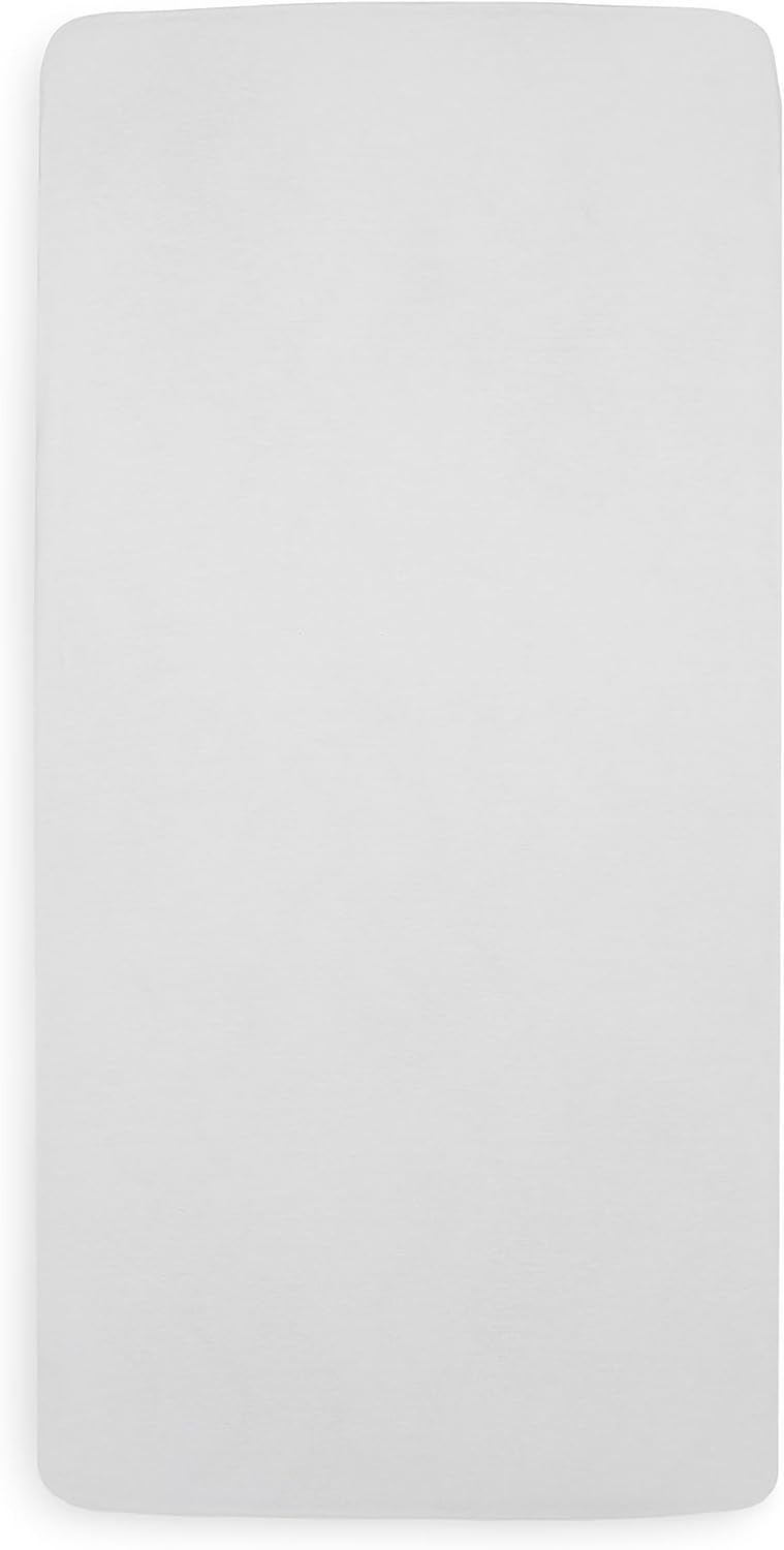 Jollein Fitted Sheet Jersey (70 x 140 cm, White)