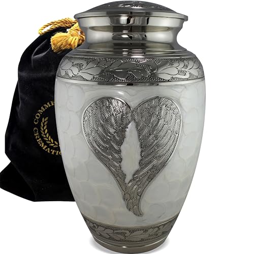 Image of Angel Wing Cremation Urns for Human Ashes Adult Female Angel Urns for Ashes