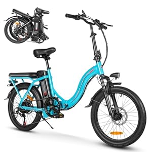 SAMEBIKE E-bike, 50,8 cm (20 inch), inklapbaar, 36 V, 12 Ah accu, 7 snelheden, pedaal assist, lcd-instrument voor volwassenen (CY20)