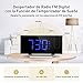 [Actualizado] Mpow Reloj Despertador Digital Proyctor,Pantalla LED 5" Radio Reloj Despertador Proyector...