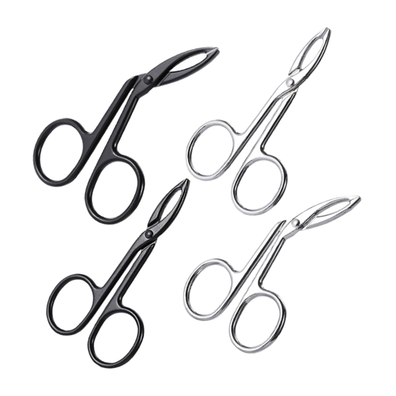20pezzi Pinzette Per Sopracciglia Inossidabile Per Sopracciglia e Dirette Portatile Per e Rimuovere Facciali Per e