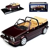 Norev Volkwagen Golf I Cabrio Dunkel Rot Metallic 1979-1993 1/18 Modell Auto