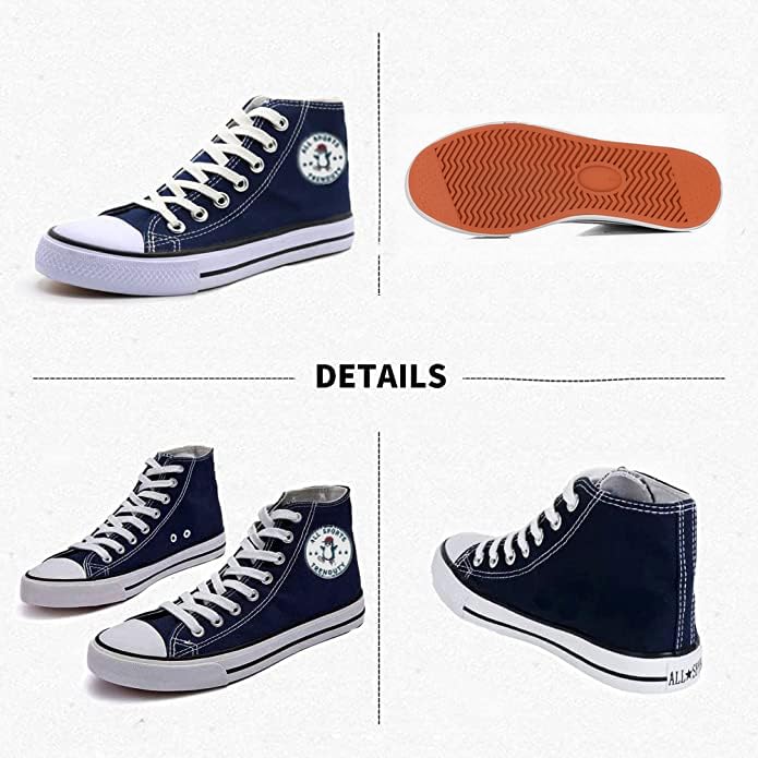 Image of Long High Top Canvas Men Sneakers