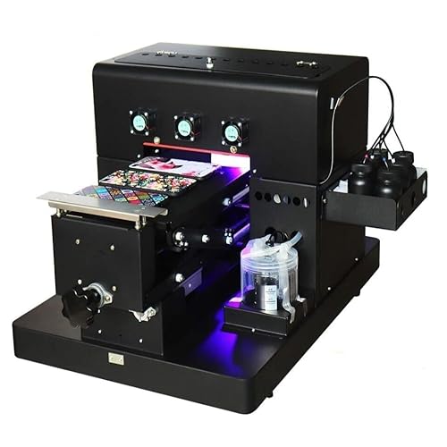 PEIXU A4 L805 UV Printer, Semi-Automatic UV Flatbed Printer for PC Shell, ABS PU Leather, PVC Material etc Acrylic, Wood, Metal, Glass, Ceramic