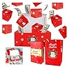 Caja de regalo sorpresa Explosion – Cajas de regalo sorpresa de Feliz Navidad 2024, caja de regalo de explosión emergente, caja de regalo única plegable de sobre rojo, cajas de regalo sorpresa de