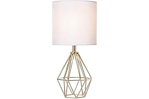 COTULIN Gold and White Table Lamp - Illuminate Your Space with Elegance