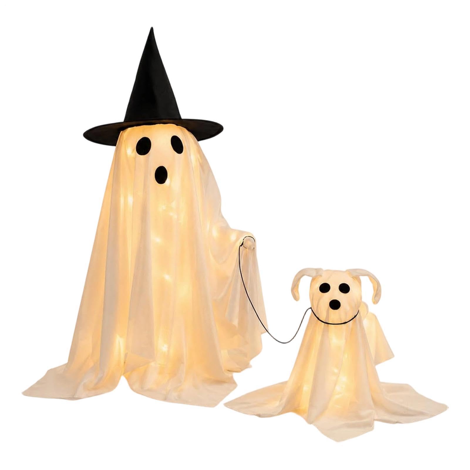 Decorazione Halloween Fantasmi da Interni Statuine Luminose Fantasma con | Decorazioni Per Feste Di Halloween Per , Mensola, Pavimento, Casa, Feste, Prato, Giardino E Portico