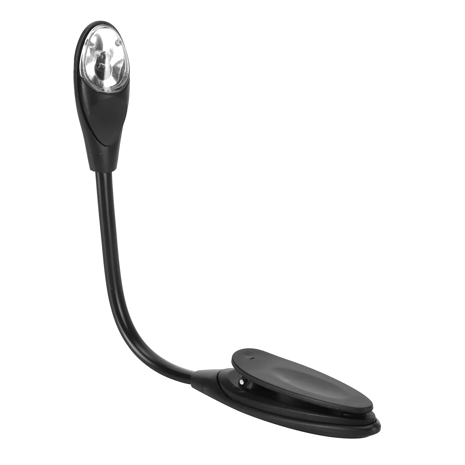 LED Rechargeable Book Light for Reading At Night in Bed Mini LED Book Light Portable Flexible Reading Lamp with Clamp for Bedroom Travel Black