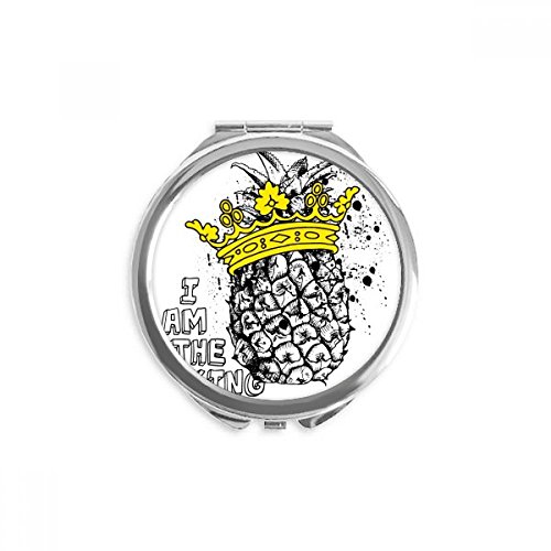 Miroir de poche dessin ananas une idée cadeau originale pour femme et fille