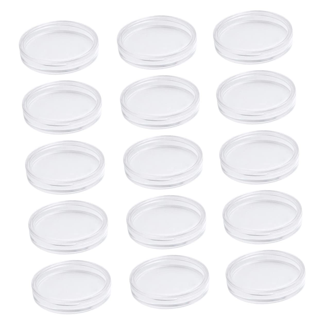 TOFFICU 50 개 코인 박스 코인 캡슐 미니 코인 케스 클리어 코인 케스 코인 홀더 케스 실버-Freehip.co.kr