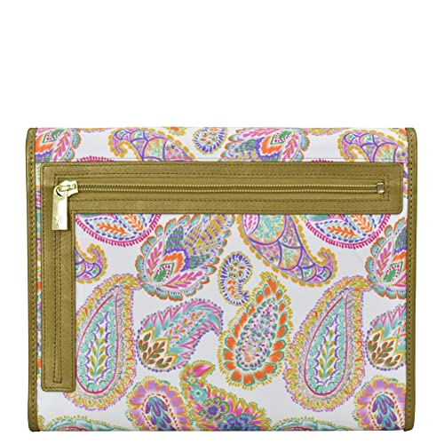 Image of Anuschka Hanging Travel Organizer - Wanderlust Collection - Nylon Fabric with Genuine Leather Trim and Artwork Print