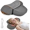 Neck Pillow - 3-in-1 Neck Pillow with Battery, Travel Neck Massage Pillow for Shoulder Pain Relief, Deep Tissue Pain Relief with Heat and Stretching, Neck Hump Corrector for Women