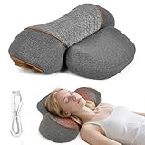 KITCADA Neck Pillow - 3-in-1 Neck Pillow with Battery, Travel Neck Massage Pillow for Shoulder Pain Relief, Deep Tissue Pain Relief with Heat and Stretching, Neck Hump Corrector for Women