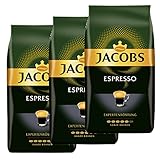  Jacobs Espresso röstung de Expertos, Granos de café, Café, Todo, Granos de café Tostado, 3 x 1000 g