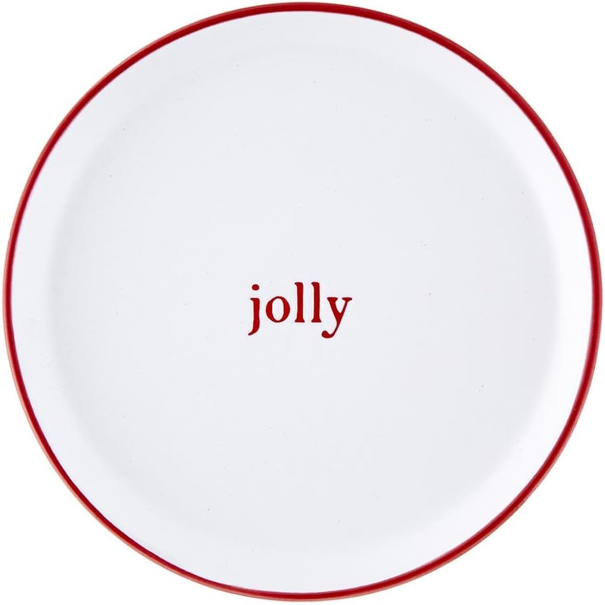 Santa Barbara Design Studio 4-Piece Christmas Appetizer Plate Set White Stoneware Small Plates, 6.29" Diameter, Holiday