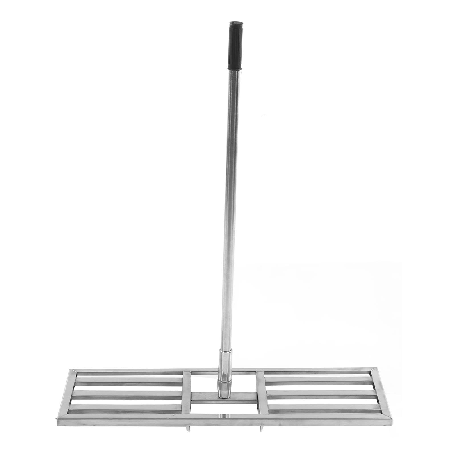 Generic Rastrillo Nivelador de Césped de Acero Inoxidable Nivelador de Césped Eficiente para y Jardín para Ahorrar Mano de Obra
