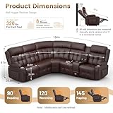 TOMOSLTER Leather Sectional Couches for ...