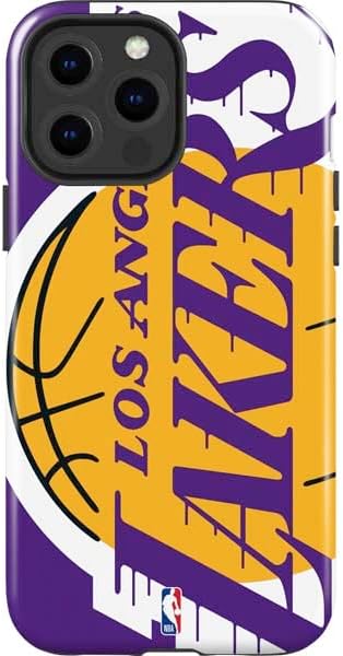 Skinit Impact Phone Case Compatible with iPhone 14 Pro Max - Officially Licensed NBA Los Angeles Lakers Large Logo Design
