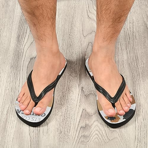 Poeticcity Flip Sandal Men Women Flip Flops for Hotel Spa Home Slippers Bedroom Travel S-XXL 5
