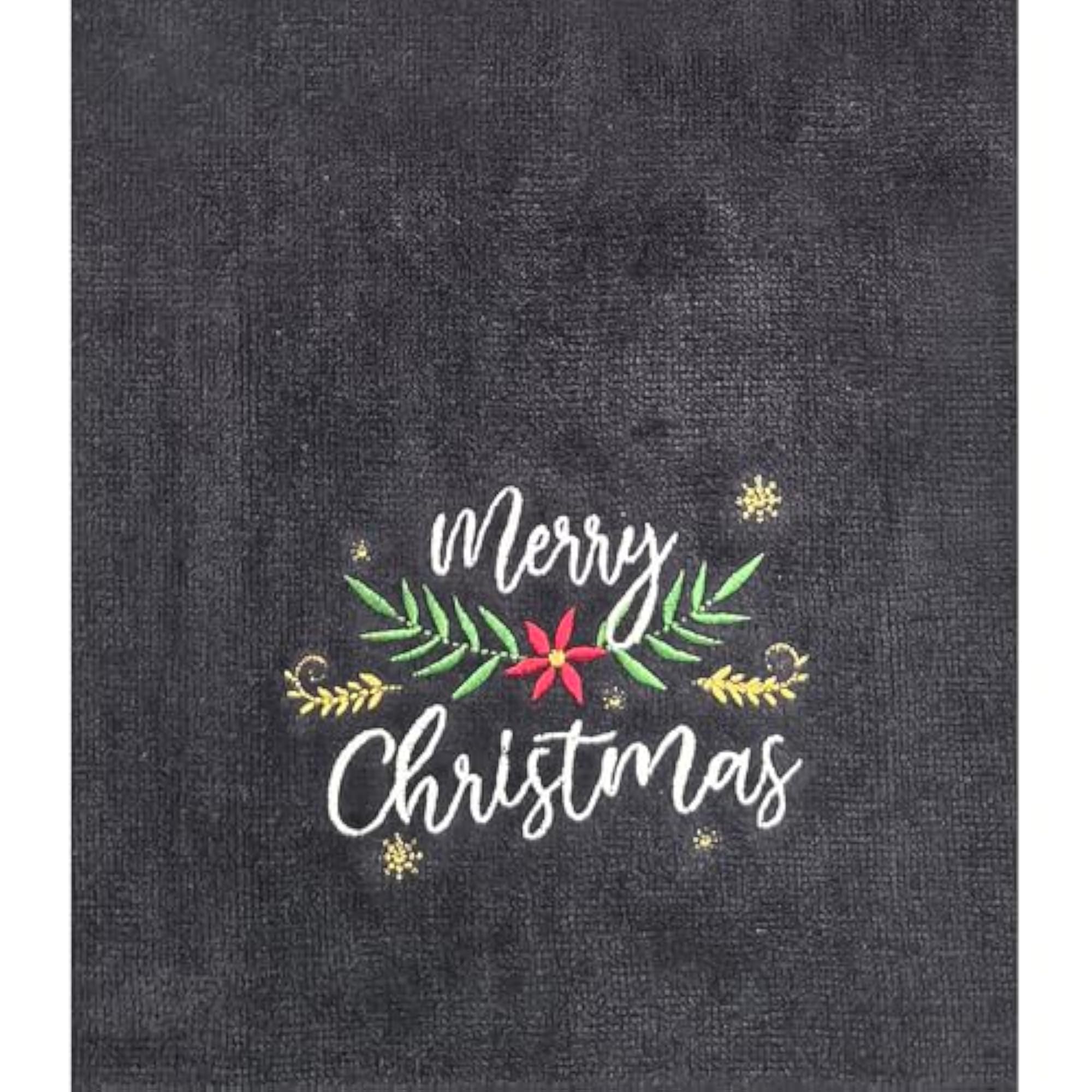 Christmas Decorative Cotton Hand Towel Set, Holiday Decor