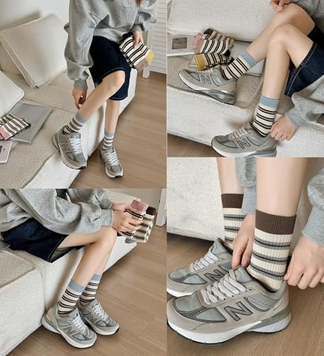 Image of YYaaloa Women Above Ankle Crew Socks Soft Cotton Casual Calf Workout Socks