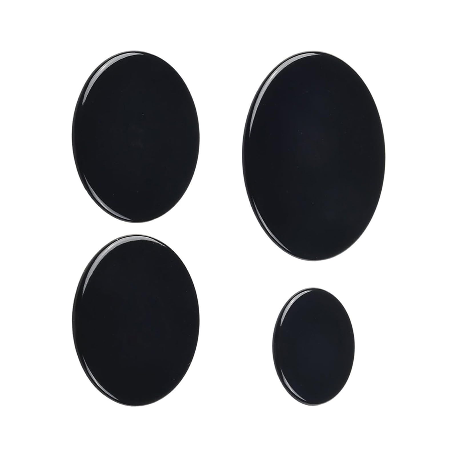 Buxuaaaa Of 4 Kitchen Appliance Part Embedded Stove Diffusers Burners Lid Ranges Flame Hood Metal Texture for Kitchen Use Stove Burners Covers