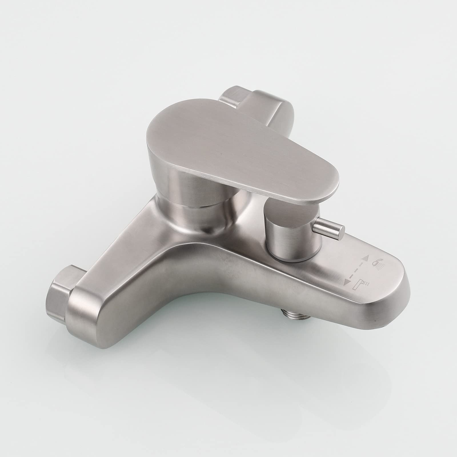 Rubinetto per Vasca Rubinetto per Vasca monocomando Rubinetto per Vasca in Acciaio Inossidabile Spazzolato Valvola miscelatrice Acqua Calda e Fredda Rubinetto per Vasca Aeratore Rubinetto per Doccia