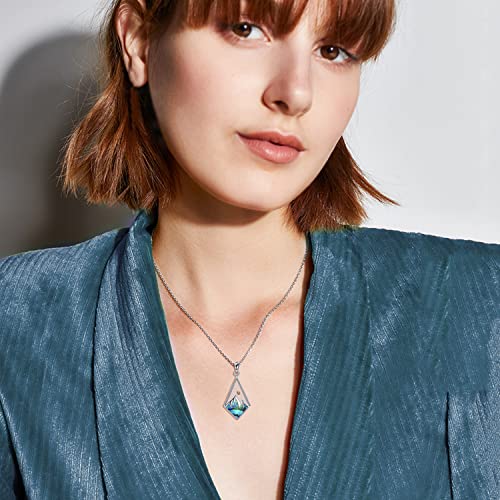 Aoboco Mustard Seed Necklace 925 Sterling Silver Faith Mountain Pendant Jewelry Christian Jewelrygift For Women Girls #TOP3